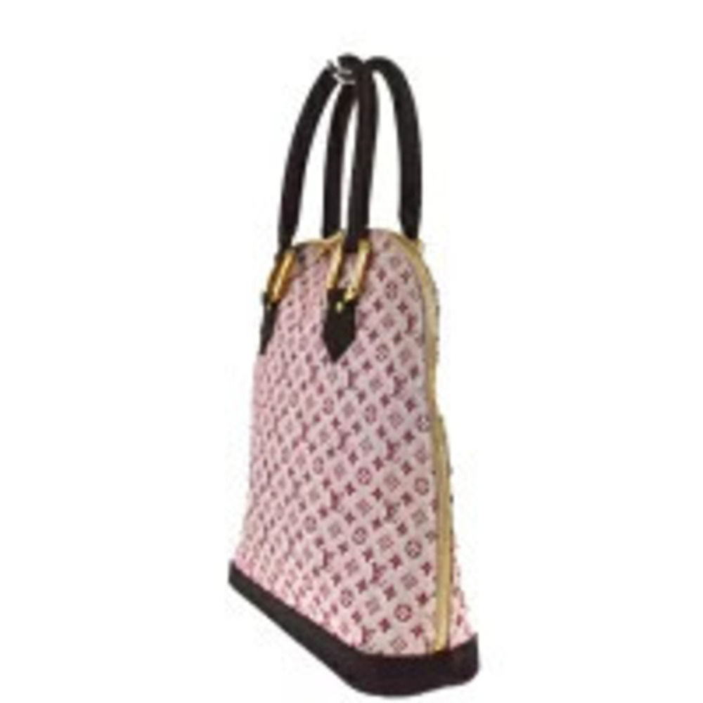 Louis Vuitton Cerise canvas leather Red Monogram Alma Handbag Red